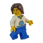 cty190 Lego Minifigure with white hoodie and blue pockets