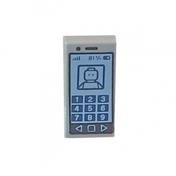 3069bpb304 Lego Fliese Aufdruck Telefon Handy