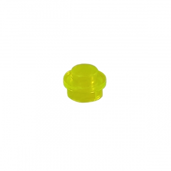 4073 Lego Plate round trans-neonyellow