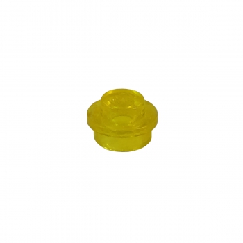 4073 Lego Plate round trans-yellow