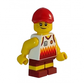 cty770 Lego Minifigure Boy with basketball jersey