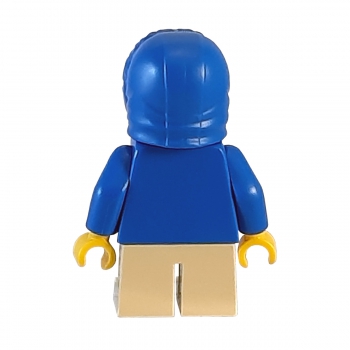 hol057 Lego Minifigure Boy with blue hooded jacket