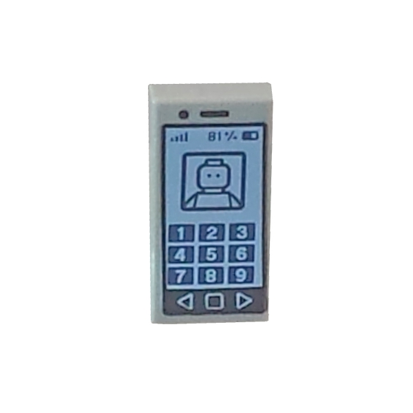 3069bpb304 Lego Fliese Aufdruck Telefon Handy