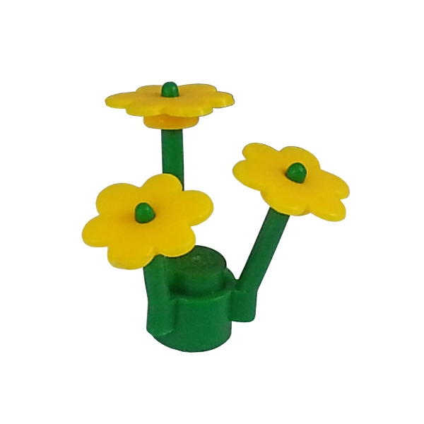 3742 Lego Flower yellow with green stem