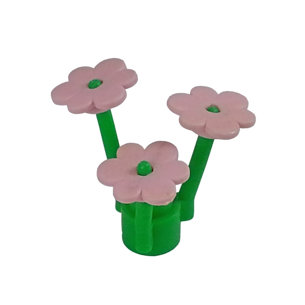 3742 Lego Flower pink with lightgreen stem