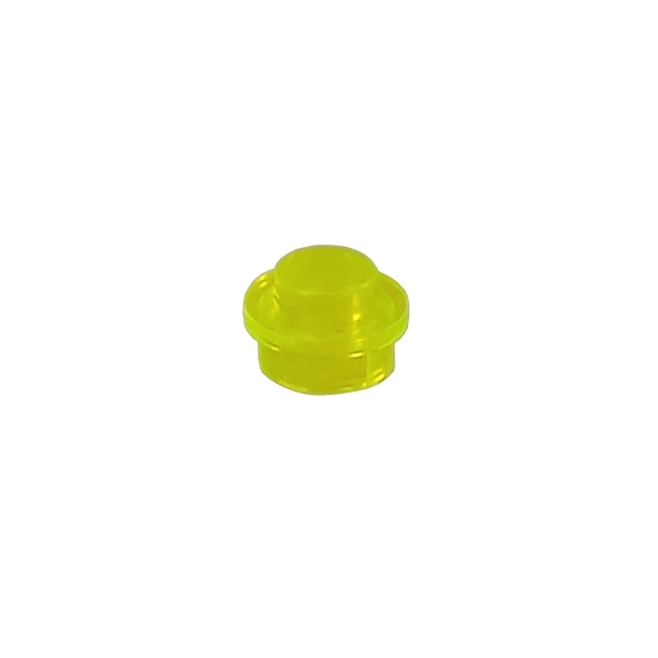 4073 Lego Plate round trans-neonyellow