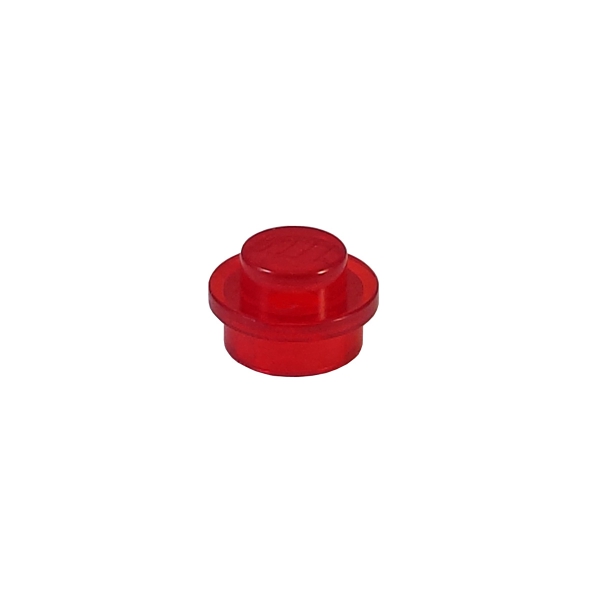 4073 Lego Plate round trans-red