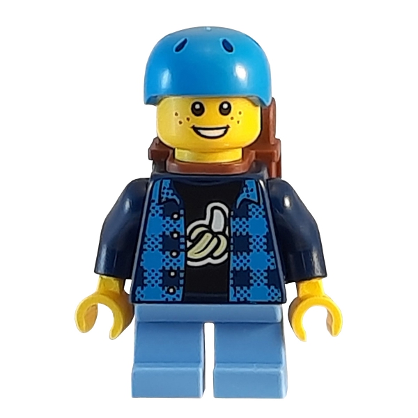 cty1332 Lego Minifigure Boy Skateboarder