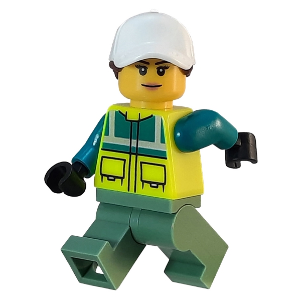 cty1349 Lego Minifigur Krankenwagenfahrerin