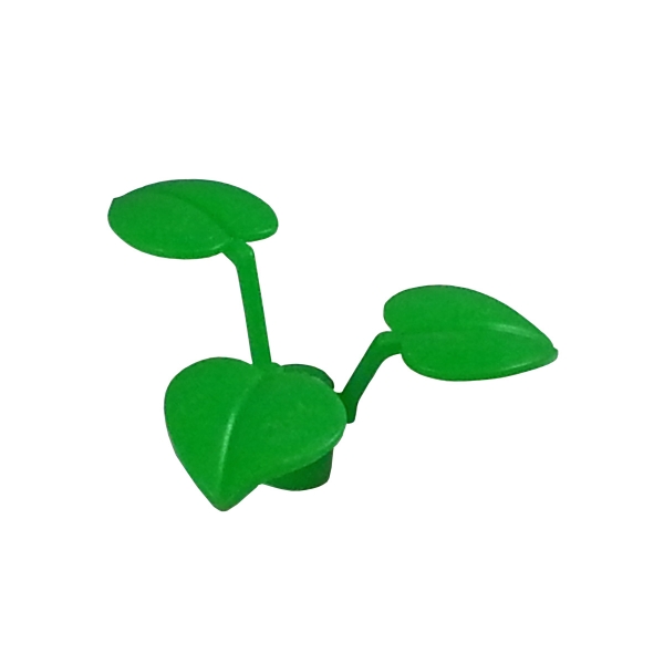 Lego Flower Stem with 3 Leaves bright green