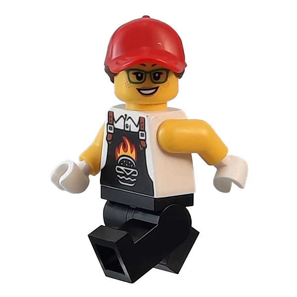 twn495 Lego Minifigur Burger Verkäuferin