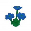 Lego 3742 Blume blau mit hellgrünem Stängel