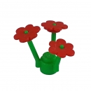 Lego 3742 Blume rot mit hellgrünem Stängel