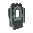 Lego 4444pb04 Paneele 2 x 5 x 6 schwarz mit aufgedrucktem Fenster und Säule
