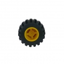 Lego 6014bc01 Rad 21 mm Ø x 12 mm mit Felge gelb 11 mm Ø mit Kreuzloch