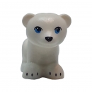 Lego 14732pb03 Eisbär Polarbär Junges weiß mit azur blauen Augen und schwarzer Nase und Krallen