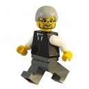 Lego City twn028 Minifigure with light bluish gray hair