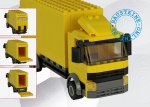 Bauanleitung für einen LKW mit Hebebühne aus Lego Bausteinen